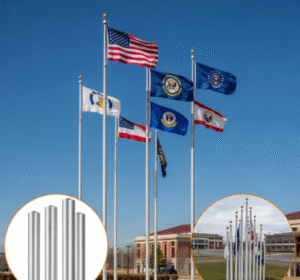 service first flag poles