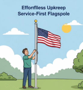 service first flag poles